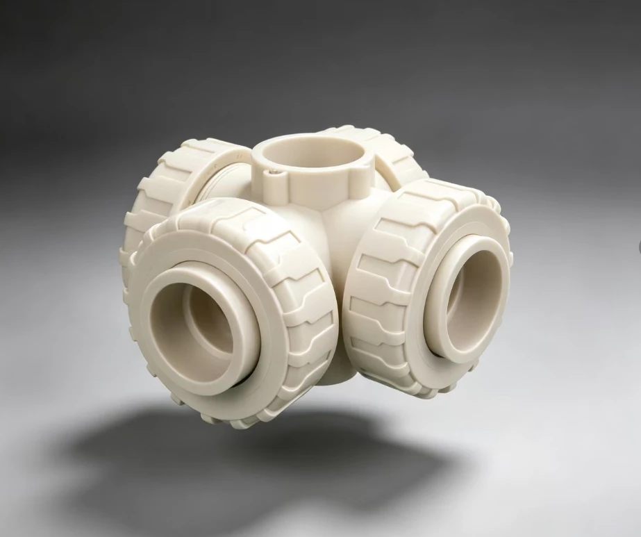 Plastic 3‑Way Mixing Valve True Union Manual Three‑Port Valve For Chemical Dosing Water Treatment