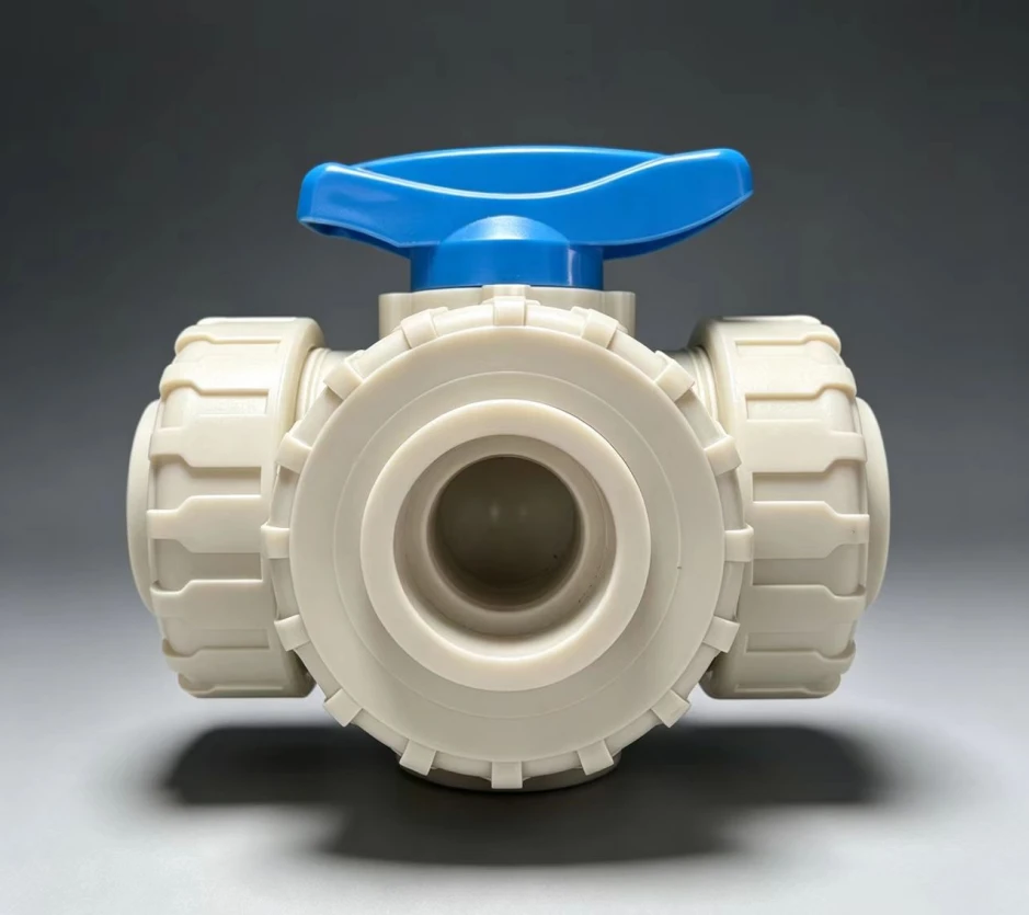 PPH 3-Way Union Ball Valve